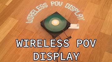 Wireless POV display using ESP32 WiFi module