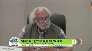 Comstock Township - Township Board - June 1, 2026 Meeting
