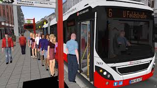 OMSI 2 - Hamburg Line 6 Articulated Bus Gameplay! 4K screenshot 5