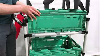 Lean Manufacturing - 4Lean - Ecommerce - Part/Box - Straight - Shelve - Multi - Tall - Pipe - Cart