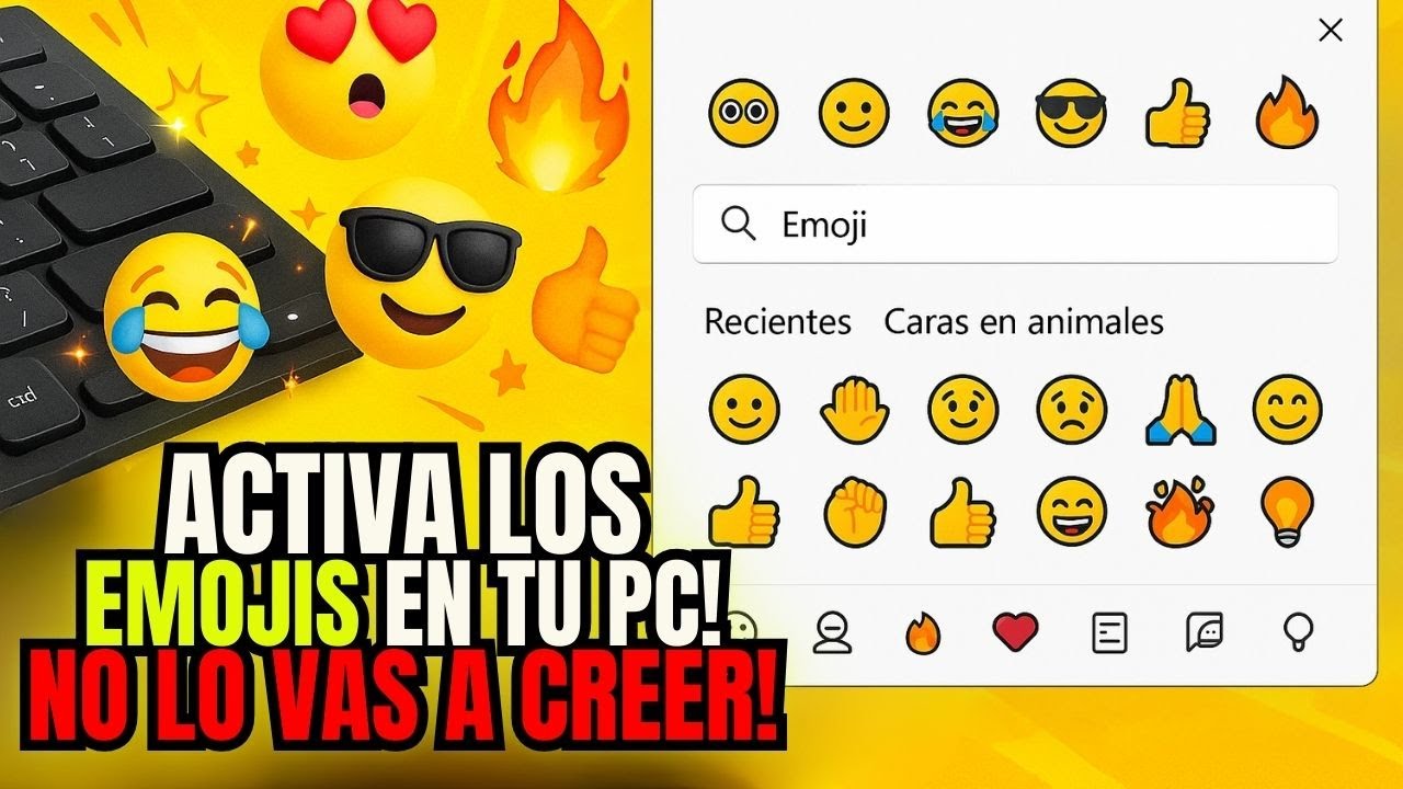 EMOJIS Con El TECLADO En Windows pc💻🚀