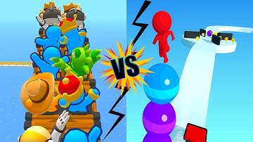 Runner Coaster Vs Stack Rider Max All New Levels Walkthrough Android iOS Gameplay KMG11