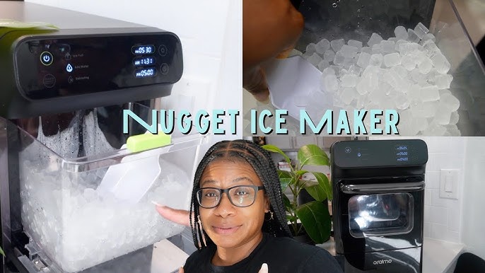 Nugget Pebble Ice Maker Stainless Steel - Kismile Silver