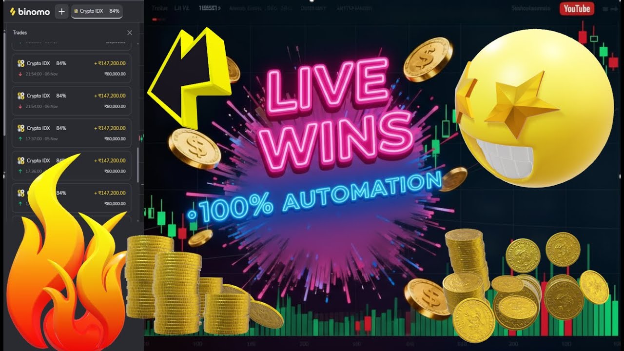 Binomo Live Session on 22/11/2025 with Automation  @ 11:00 AM