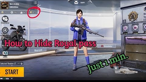 How to Hide royal pass in BGMI || Royal pass hide kaise kare || bgmi elite pass || bgmi elite  plus