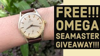 Free Genuine 1959 Omega Seamaster Watch Giveaway Aug 5Th - Aug 11Th, 2019