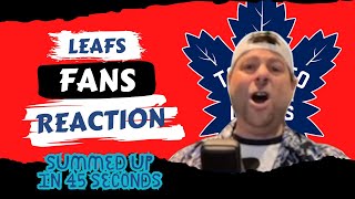 Summing Up Toronto Maple Leafs Fans Playoff Reactions In 45 Seconds