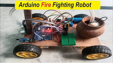 Build a Fire Fighting Robot Using Arduino || Arduino Fire Fighting Project