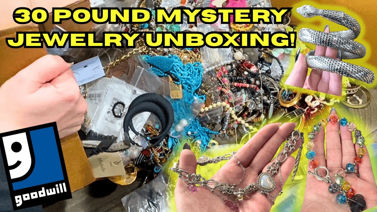 💥30 POUND 💥 Mystery Goodwill Jewelry Box For $200! Finding High $$ Items For Resale!