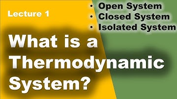 1. What is a Thermodynamic System? | Different types of thermodynamic systems | Science Education