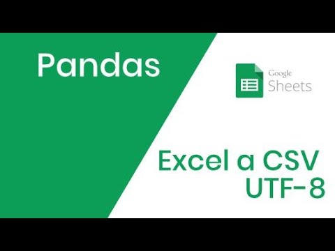 Video: ¿Cómo convierto un archivo de Excel a UTF 8?