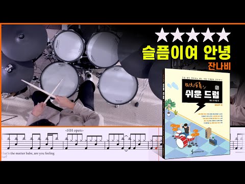 [Lv.14+] ASTEARSGOBY(슬픔이여 안녕)  - JANNABI(잔나비) (★★★★★) Drum Cover with Sheet Music