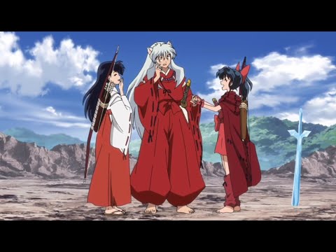 Yashahime: Princess Half-Demon | Moroha touches her father Inuyasha's hand and he blushes