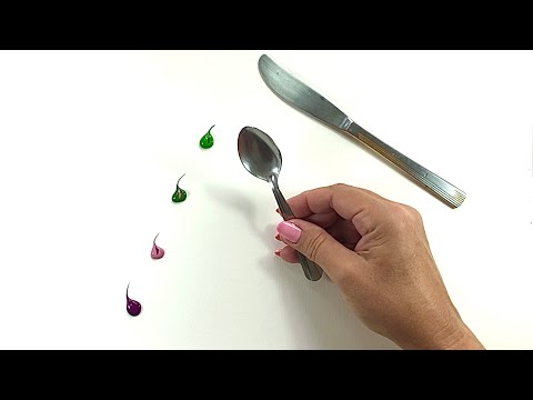 Paint Flowers With a Spoon/Easy Technique
