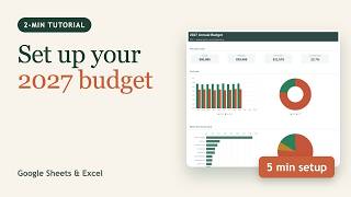 How to Set Up a 2027 Budget Spreadsheet in Google Sheets (5-Minute Tutorial)
