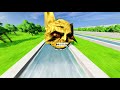 Big & Small Moon Colorful Cars vs Fast Flowing Water #1 – BeamNG.Drive