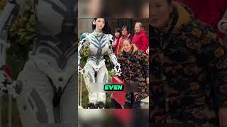 She dressed as a ROBOT to trick her parents 🤖😭 #shorts