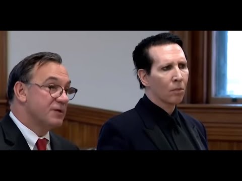 Marilyn Manson sentenced in court for spitting incident - video posted