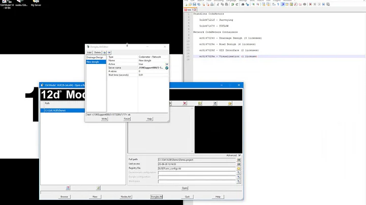 Referencing Specific Containers (Installing and Configuring 12d Model)