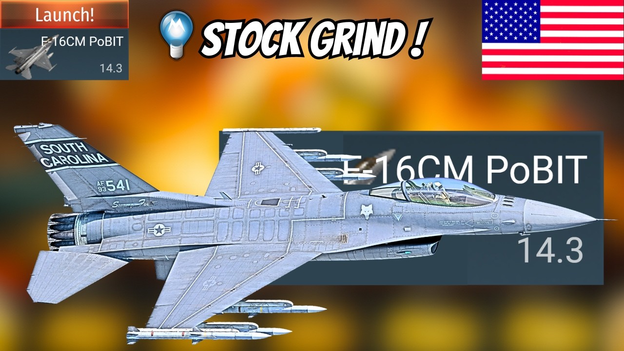 Pobit F-16CM PoBIT Top Tier 14.3BR Stock Experience 💀 - YouTube