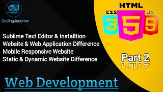 How to Install Sublime text Editor | Mobile Responsive Website | Static & Dynamic Website Difference