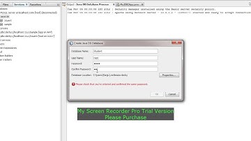 Connet to Derby DB from netbeans ,Java JDBC Tutorial