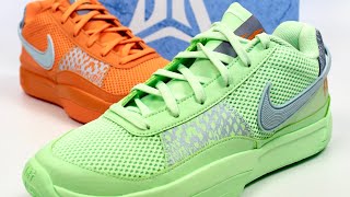 Nike JA 1 Mismatch “Bright Mandarin Vapor Green” | Unboxing, details, on-feet