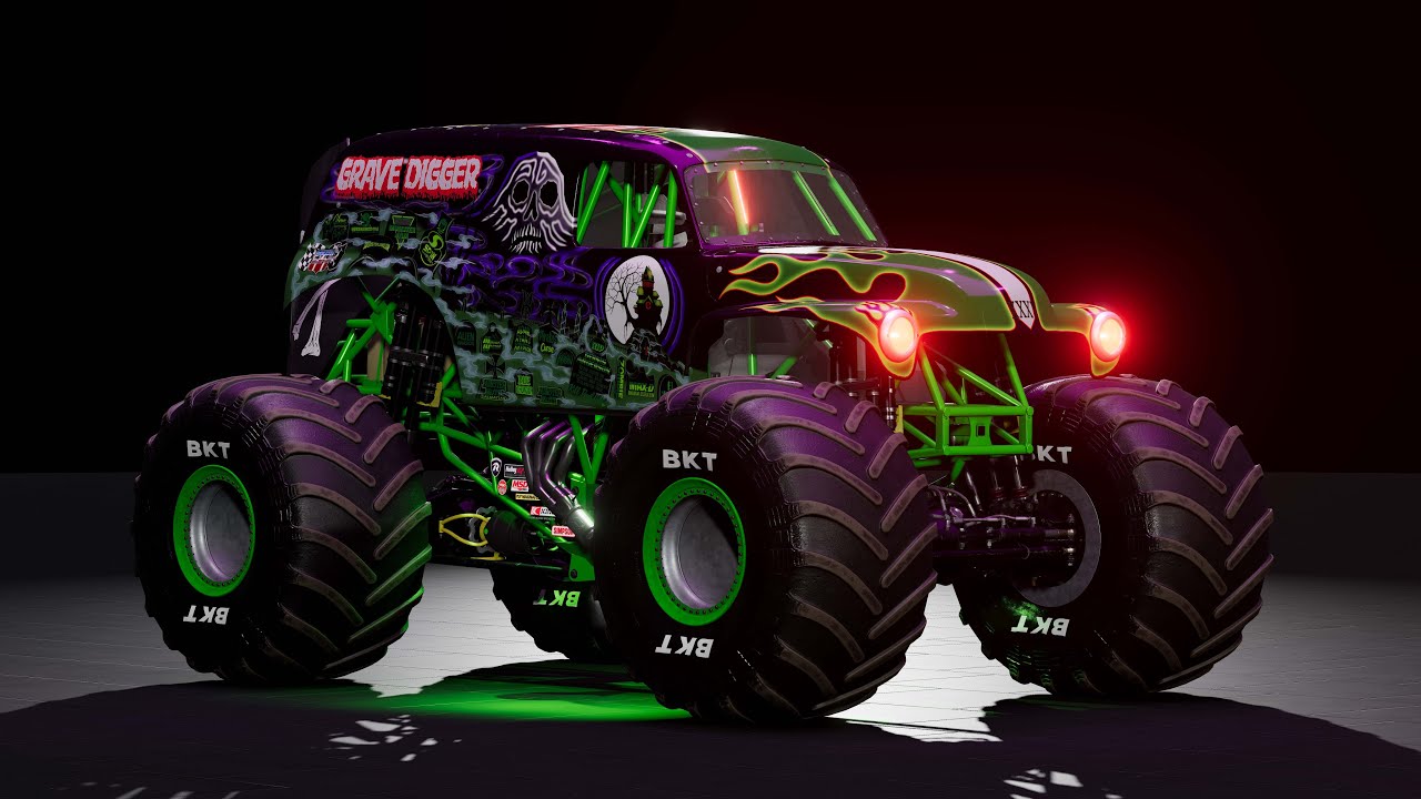 Dig Rig Beamng Mod BM Chassis Pack Grave Digger Preview | BeamNG.Drive - YouTube