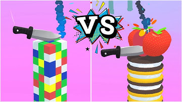 Slice it All! 🥳💥⚡️ Very Satisfying And Reaxing ASMR Slicing Game level 180 - 183