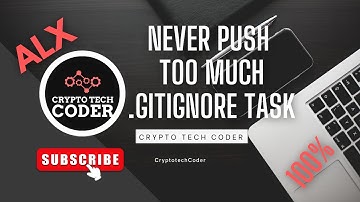 ALX: Never push too much (.GITIGNORE Task)