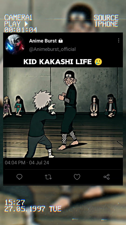 Kid Kakashi Life 🥲 || #shorts #shortvideo #naruto #narutoshippuden #kakashi #kid #sad #viral
