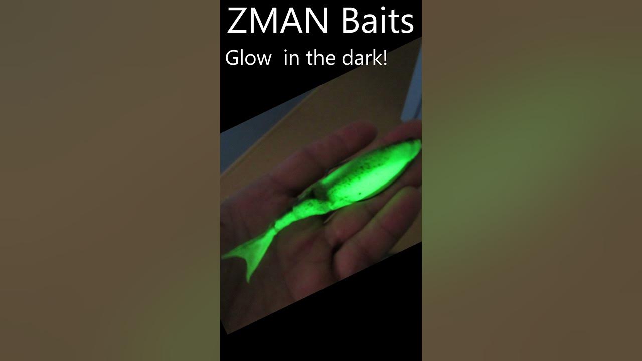 Zman Razer ShadZ baits GLOW IN THE DARK see what color! #shorts 