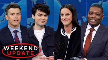 Weekend Update ft. Caitlin Clark and Michael Longfellow - SNL