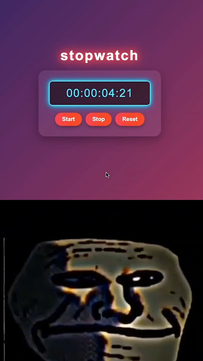 Full Tutorial on My Channel! 👆| Build a Stopwatch with HTML, CSS & JavaScript in Minutes! ⏱