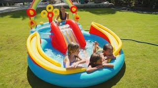 INTEX Rainbow Ring Inflatable Play Center 57453
