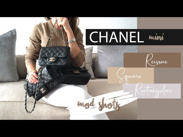 I posted my first Chanel the other day, but then I found the same bag in the  small rectangular size the next day (instead of mini square, which is the  first one