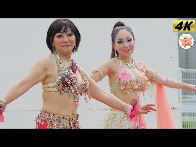 4K] Belly Dance at the Cherry Blossom Festival #1 Belly Dance in