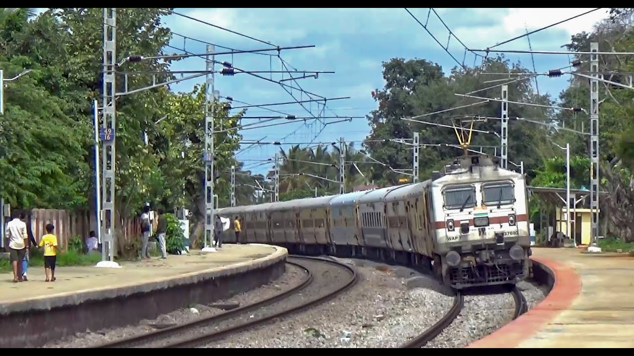 10 in 1: Speeding CURVING COLORFUL TRAINS on BANGALORE HUBLI Line | DIWALI SPECIAL | Indian Railways
