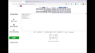 Inserting a Matrix into Google Docs screenshot 4
