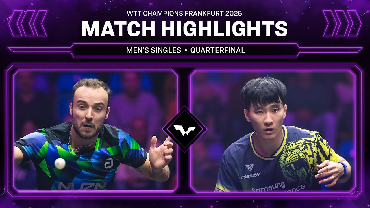 Simon Gauzy vs Lee Sang Su | MS QF | #WTTFrankfurt 2025