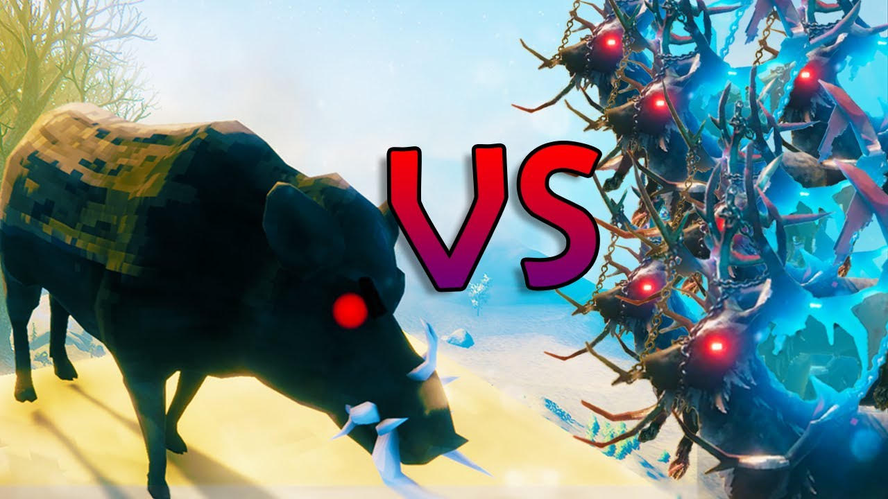 Valheim Super Boar Vs Every Boss YouTube