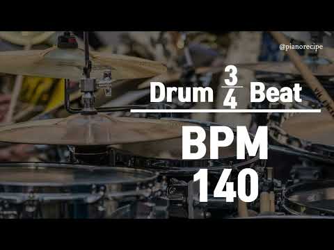 140 BPM 드럼비트 (3/4 Beat 140 BPM)