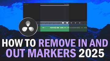 How To REMOVE In and Out Markers in Davinci 2025 (How To REMOVE In and Out Points in Davinci 2025)