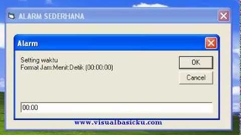 Tutorial Visual Basic Membuat jam alarm dengan vb 6