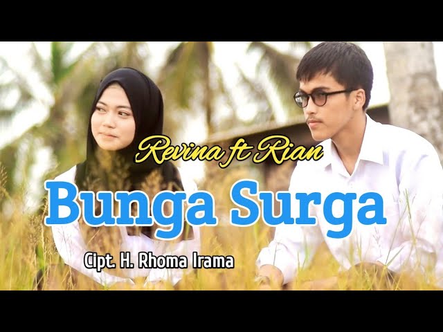 Bunga Surga (H. Rhoma Irama) - Revina u0026 Rian (Cover Dangdut) Video Lirik class=