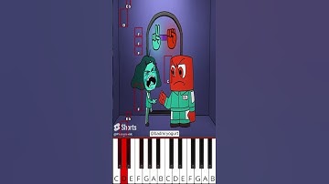 Envy in Squid Game 2 get Abstracted | Rock Paper Scissors (@badmryogurt) - Octave Piano Tutorial