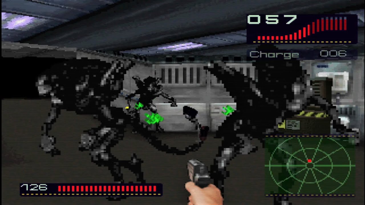 Alien Trilogy (1996) SEGA Saturn Gameplay in HD (SSF)
