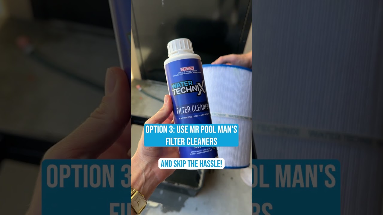 3 Easy Ways to Clean Your Filter Cartridge 🧽💧 | DIY Pool Maintenance #shorts