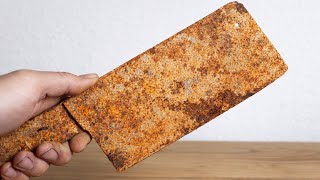 This rusty knife looked like it had been dead for years... I gave it one more chance.