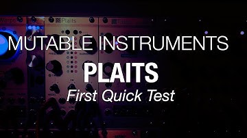 Mutable Instruments Plaits - Quick First Test